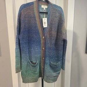L*Space Rainbow Gradient Cardigan